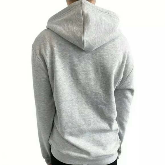 DISNEY Minnie Mouse Embroidered Bow Flowers Gray Hooded Sweatshirt Size L - Picture 2 of 12